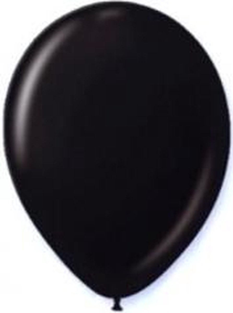 GLOBOLANDIA - 12 zwarte ballonnen van 28 cm - Decoratie > Ballonnen